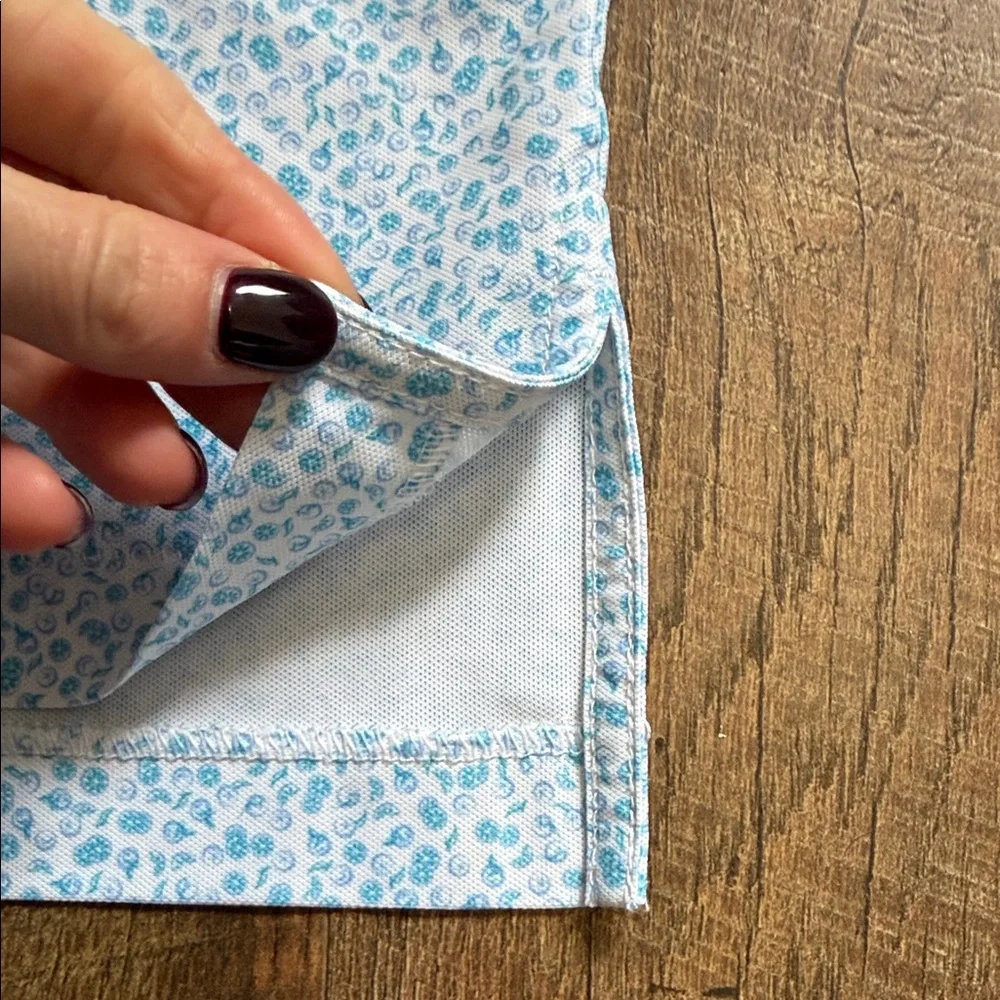 Peter Millar Sky Blue Patterned Polo Shirt - Picture 3 of 7